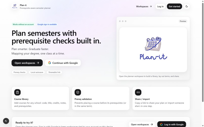 Plan-it – screenshot 2