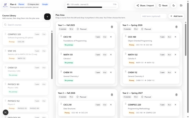 Plan-it – screenshot 4