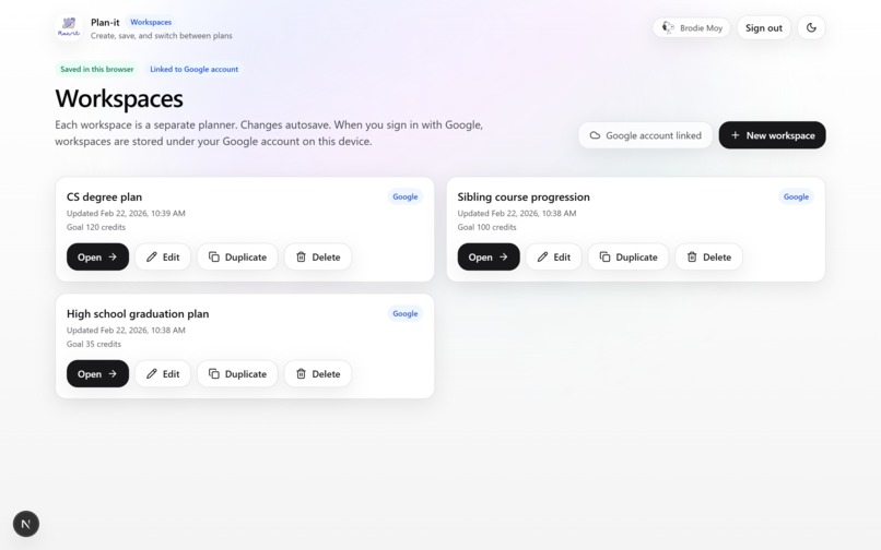 Plan-it – screenshot 3