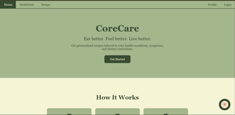 CoreCare – screenshot 1