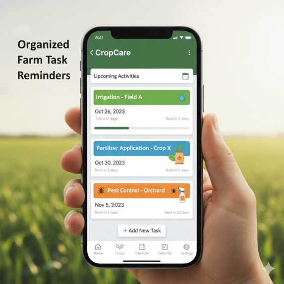 CropCare – Smart Crop Reminder – screenshot 1