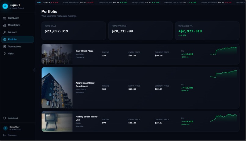 Liqui-Fi - AI Powered Tokenized Real Estate Liquidity – screenshot 4