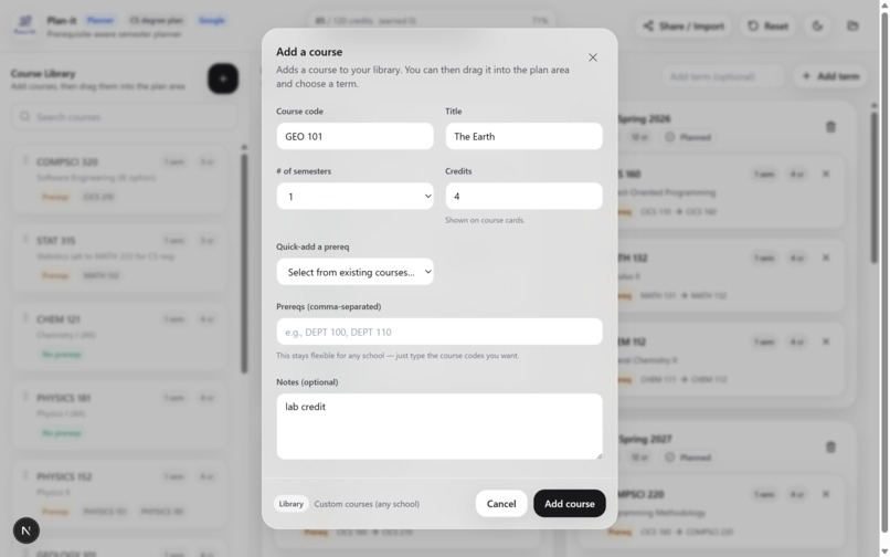 Plan-it – screenshot 6