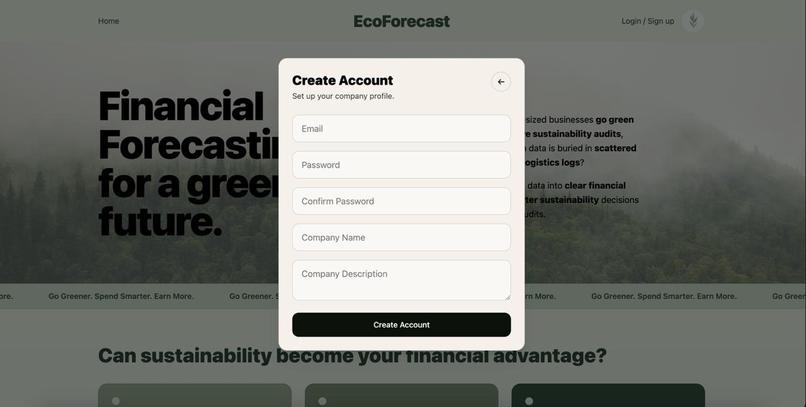 EcoForecast – screenshot 1