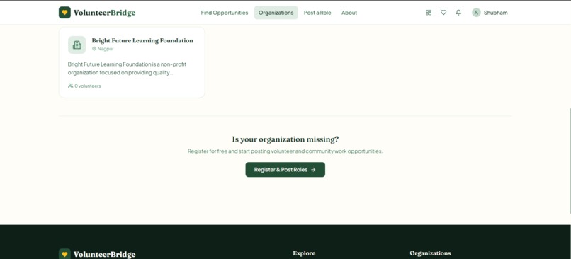 VolunteerBridge – screenshot 4