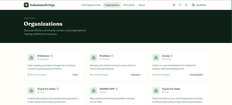 VolunteerBridge – screenshot 5