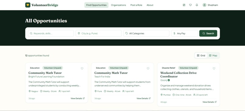 VolunteerBridge – screenshot 6