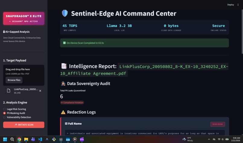 Sentinel-Edge AI – screenshot 2