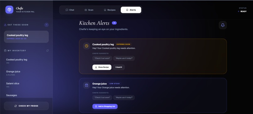 Chefie (Fridge Agent) - Your Kitchen Pal – screenshot 3