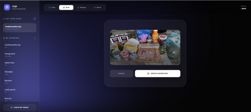 Chefie (Fridge Agent) - Your Kitchen Pal – screenshot 2