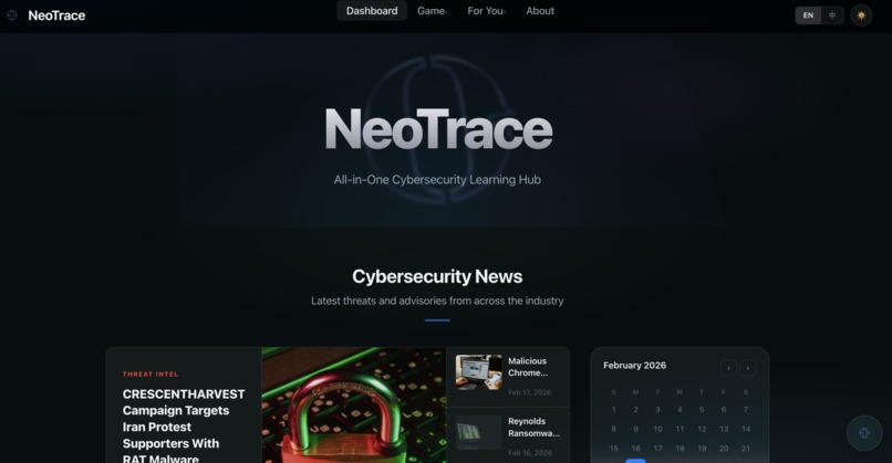 NeoTrace – screenshot 1