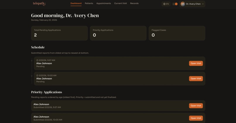 telepathy | diagnostic assistant – screenshot 2