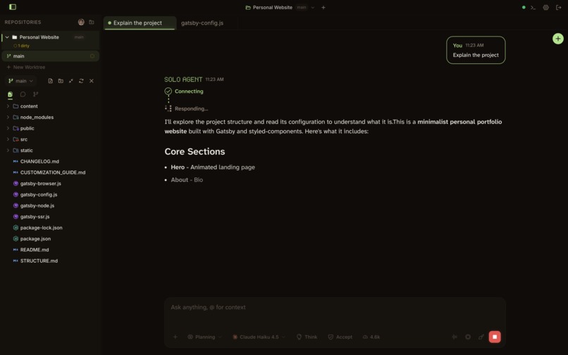 Solo-IDE – screenshot 6