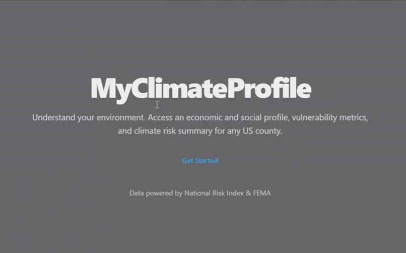 MyClimateProfile – screenshot 1