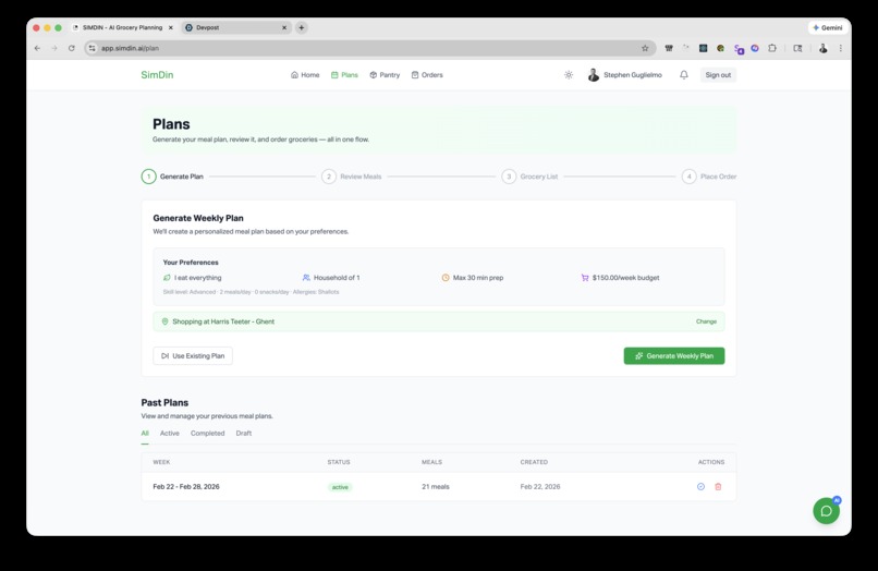 SimDin – screenshot 2