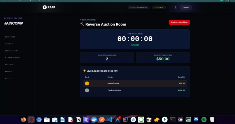 RAPP - Reverse Auction Procurement Platform. – screenshot 9