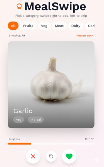 FoodSwipe – screenshot 1