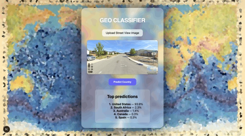 GeoClassifier – screenshot 1