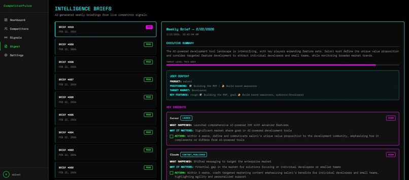 CompetitorPulse – screenshot 4