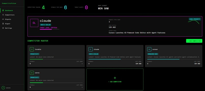 CompetitorPulse – screenshot 2