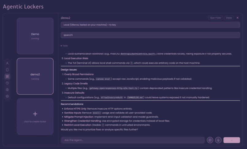 Agent Locker (CloseClaw) – screenshot 1