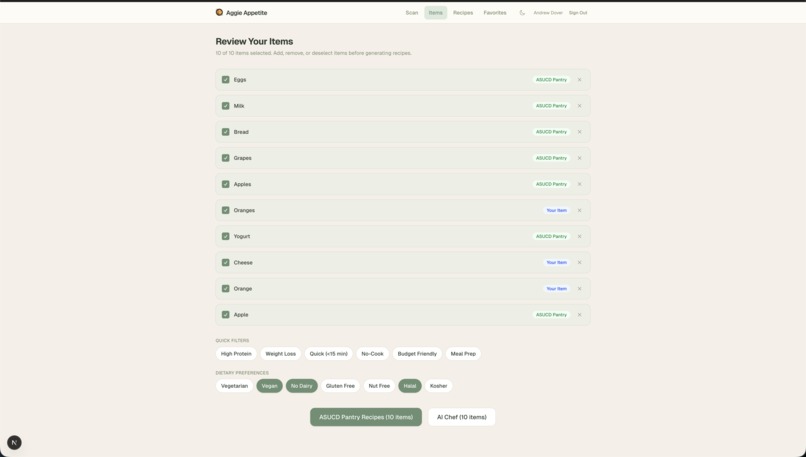 Aggie Appetite  – screenshot 2