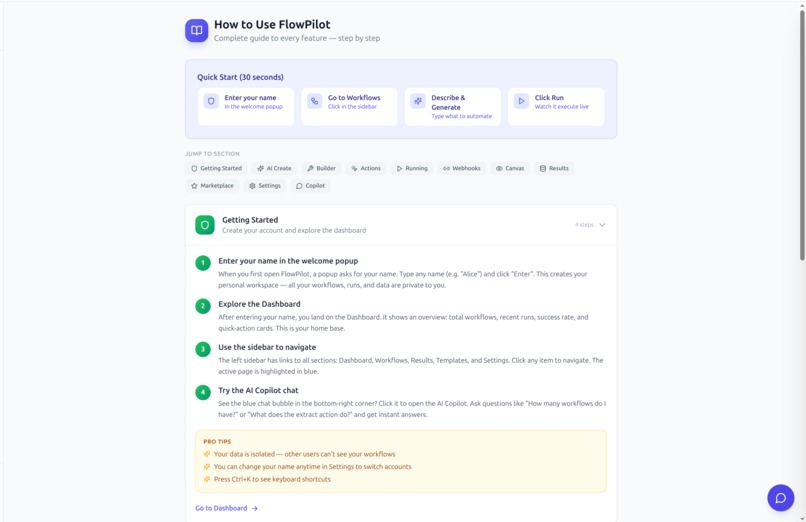 Flow Pilot – screenshot 5