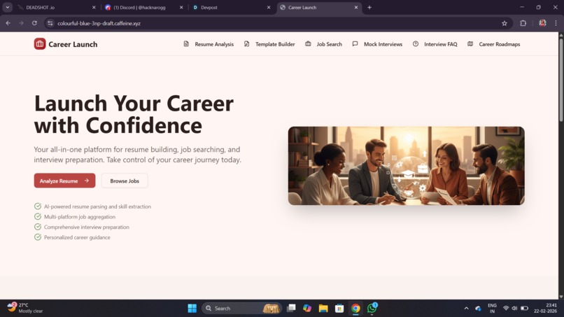 Career Launch – screenshot 1