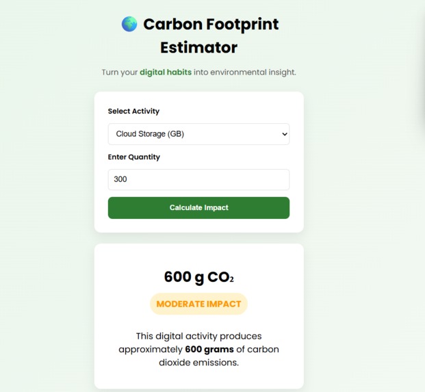 Carbon Footprint Estimator Lite – screenshot 2