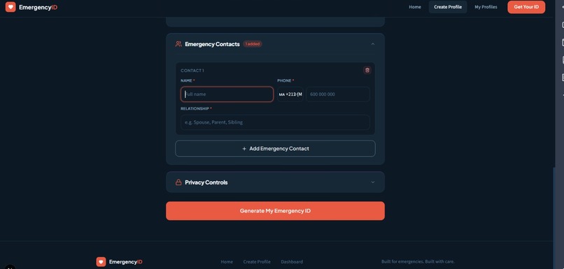 Emergency Digital Health ID – screenshot 3