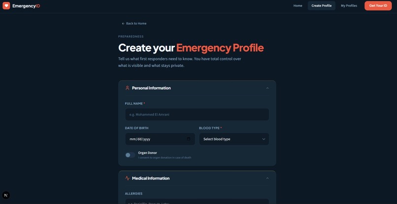 Emergency Digital Health ID – screenshot 5