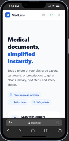 MedLens – screenshot 2