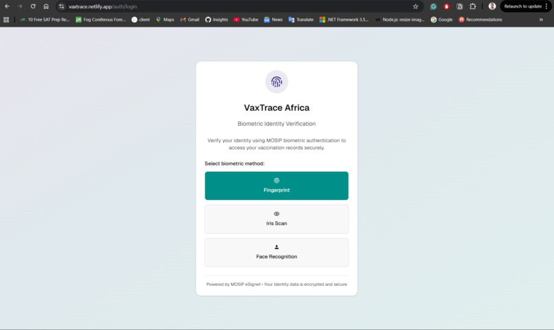 VaxTrace – screenshot 1