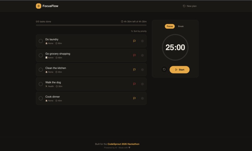 FocusFlow – screenshot 2