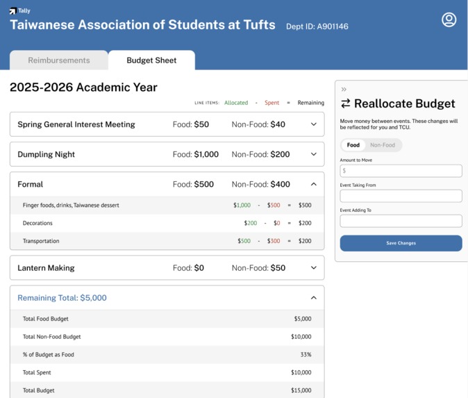 Tally – screenshot 2