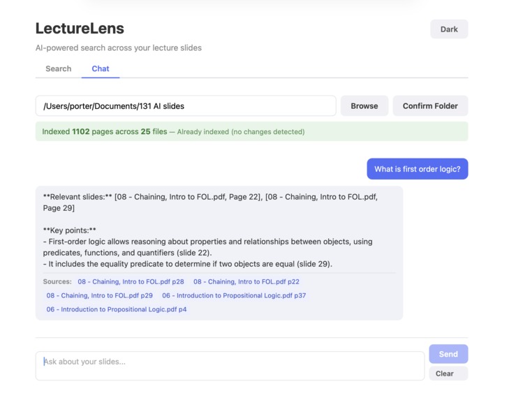 LectureLens – screenshot 1
