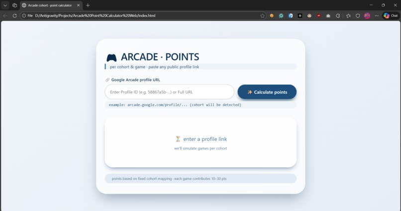 Arcade Point Calculator  – screenshot 1