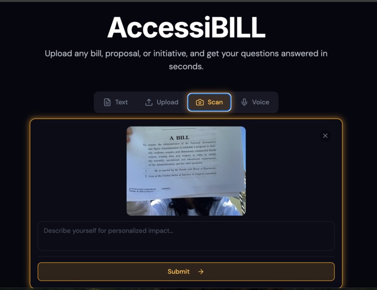 AccessiBILL – screenshot 1
