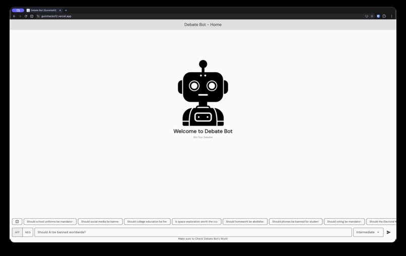 DebateBot – screenshot 4