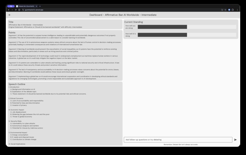 DebateBot – screenshot 5