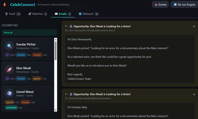 CelebConnect – screenshot 2
