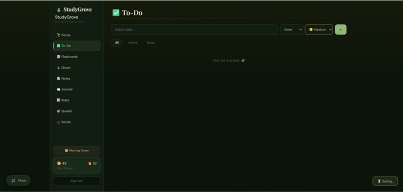 StudyGrove – screenshot 2