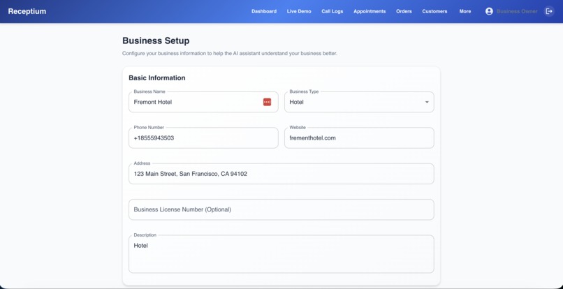 Receptium - Intelligent voice & chat automation – screenshot 4