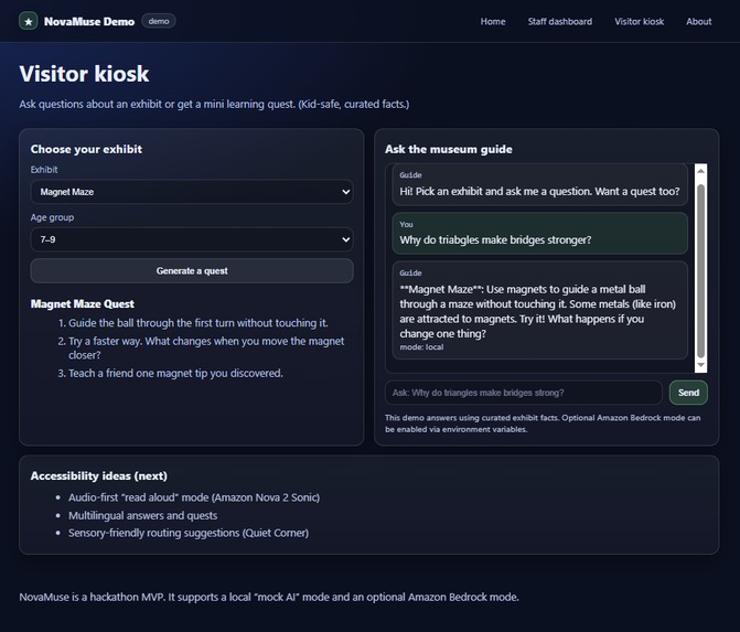 NovaMuse: Children's Museum Co-Pilot – screenshot 2