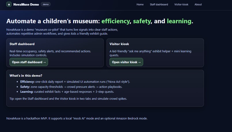 NovaMuse: Children's Museum Co-Pilot – screenshot 3