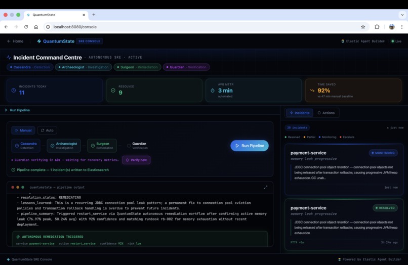 QuantumState : A Self-Healing Incident Response System – screenshot 3