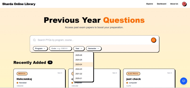 Sharda Online Library – screenshot 5