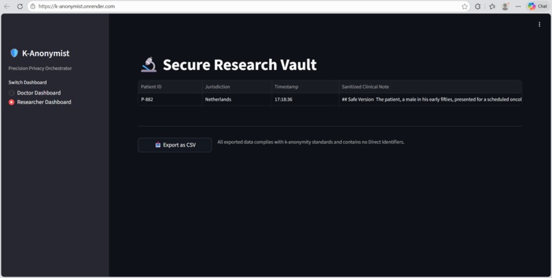 k-anonymist – screenshot 5