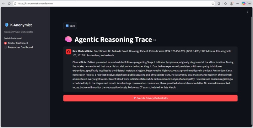 k-anonymist – screenshot 2