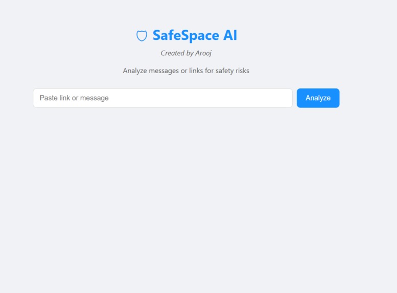 SafeSpaceAI – screenshot 1